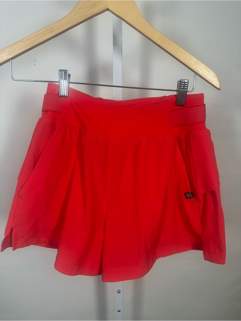 Zella Red Athletic Skort with Pocket Details